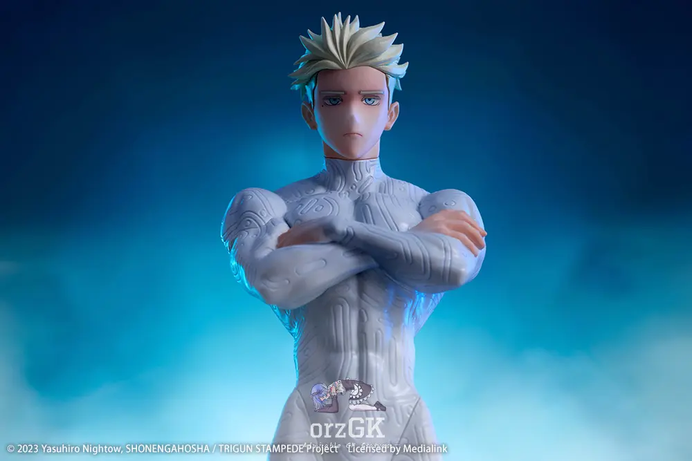 Kotobukiya – OSHI WORKS Knives Millions TRIGUN STAMPEDE 1/8 Complete Figure (Licensed) — Knives Millions · Kotobukiya