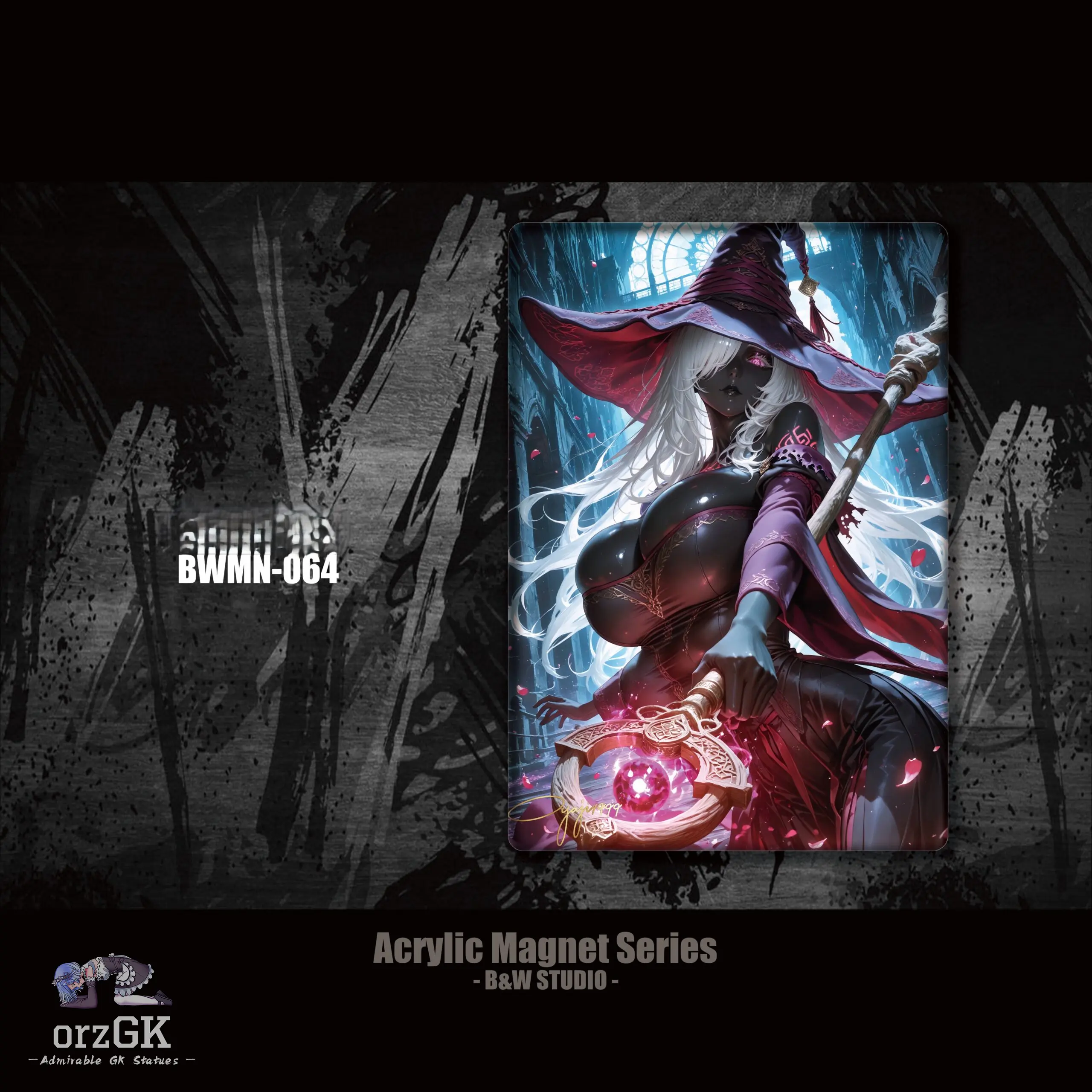 B&W Studio – Recluse Acrylic Refrigerator Magnet Elden Ring BWMN-064 — Elden Ring · B&W Studio