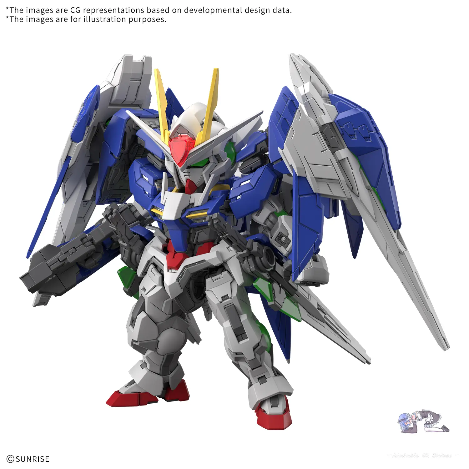 BANDAI SPIRITS – MGSD 00 RAISER (Licensed) — MG, MGSD · BANDAI SPIRITS