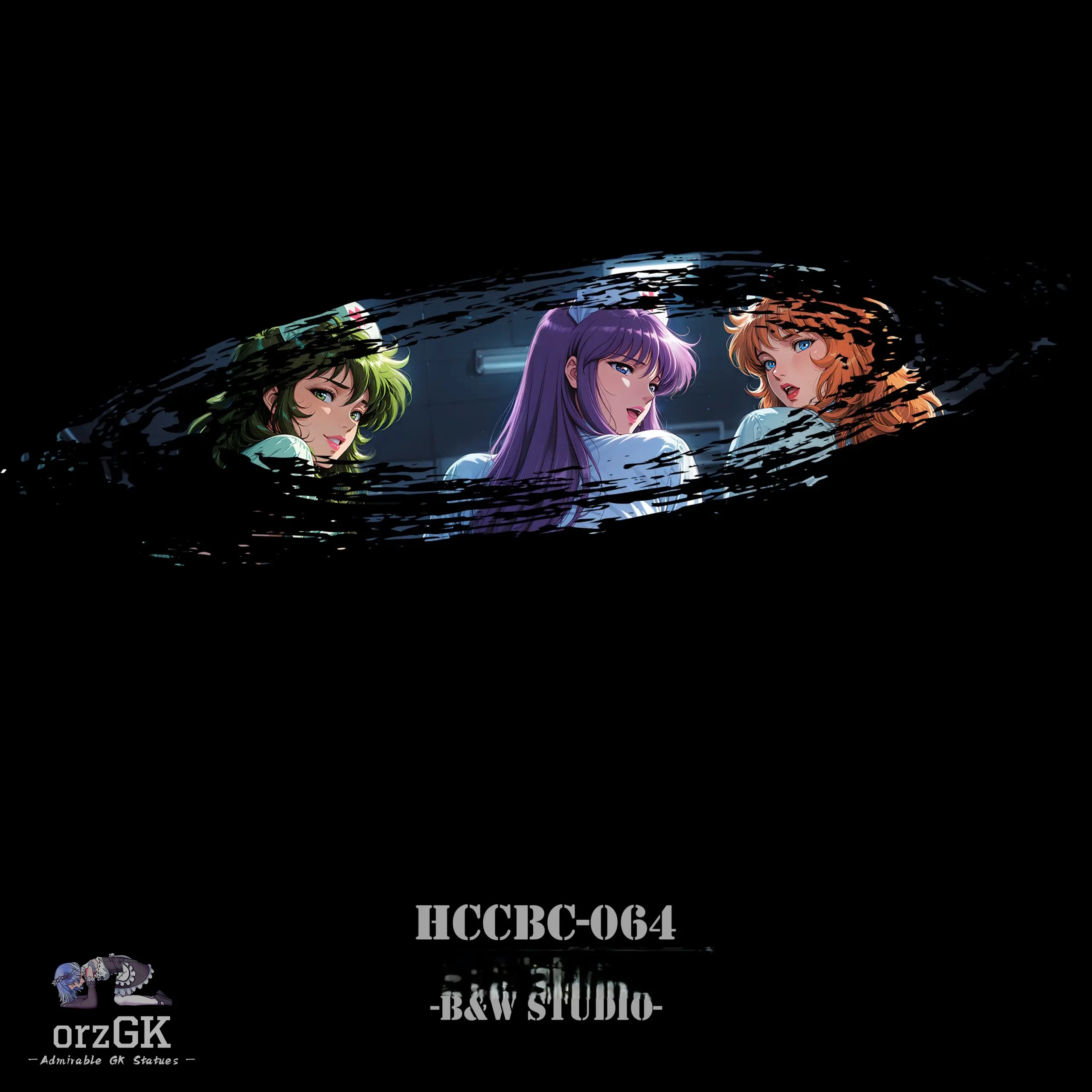 B&W Studio – Ben's Delusion World Series Desktop Decor Card #64 Saint Girls HCCBC-064 MNHBC-064 Saint Seiya — Saint Seiya · B&W Studio